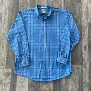 LL Bean Wrinkle Resistant Button Down Shirt 
269337
Men’s Large
Blue White/Navy